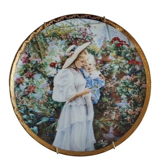 A Precious Time by Sandra Kuck collector plate # 2293 AP - Picture 1 of 3